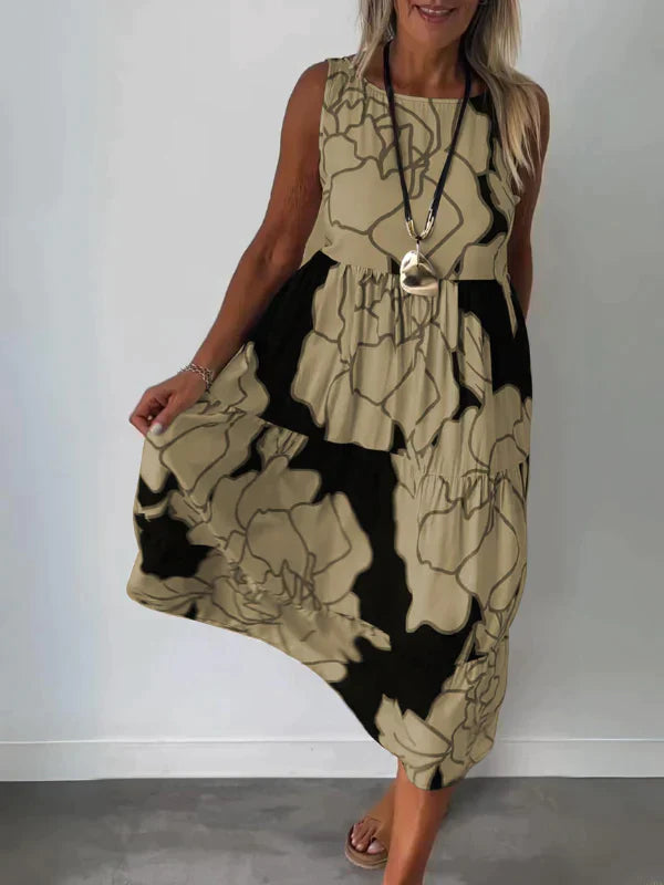 Kathleen™ - Printed sleeveless dress