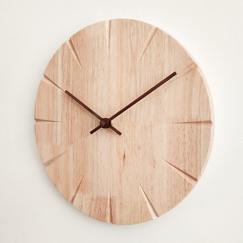 Flomartic™ Handcrafted Wooden Carving Clock