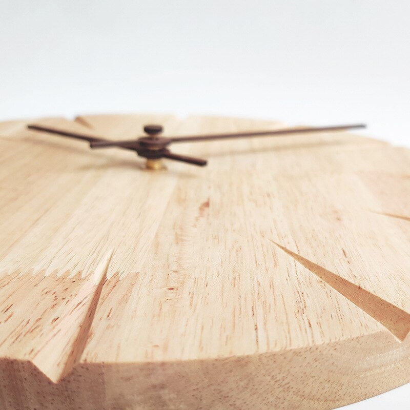 Flomartic™ Handcrafted Wooden Carving Clock